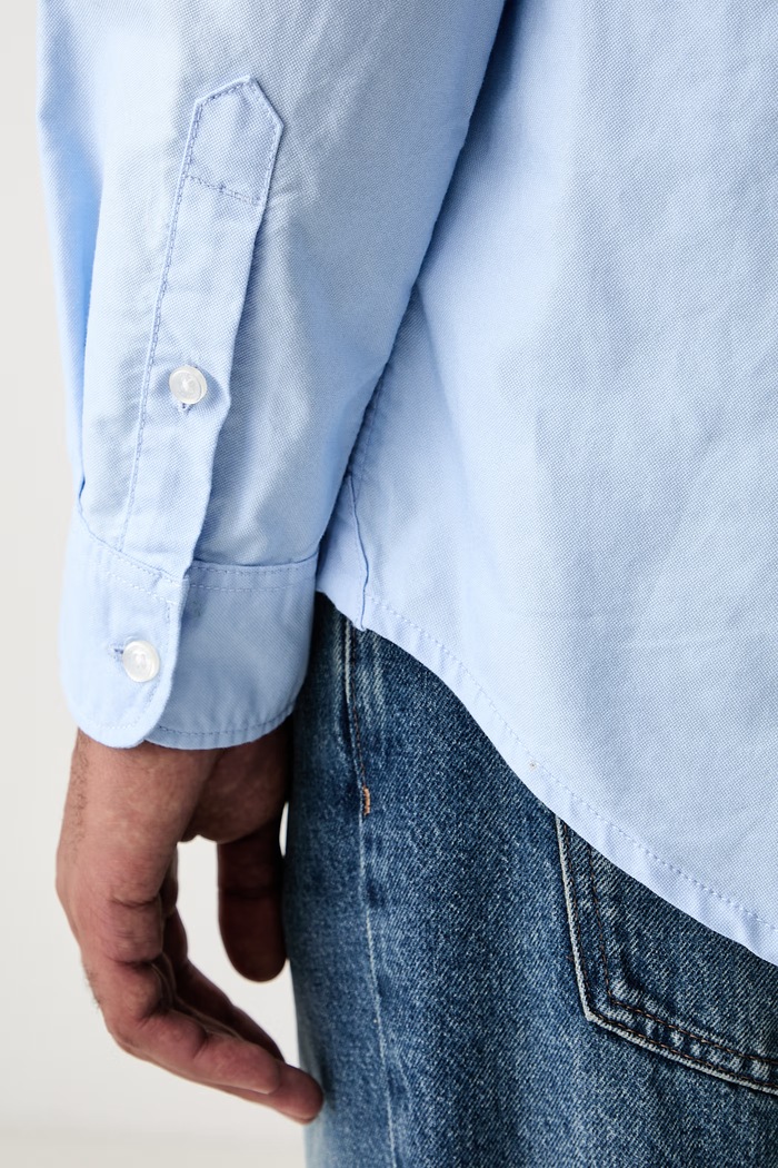 Tommy Jeans πουκάμισο ανδρικό βαμβακερό DM0DM23711 μπλε