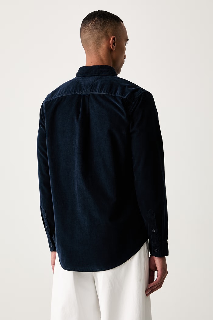 Odjeća Tommy Jeans košulja za djecu od samta DM0DM23517 mornarsko plava