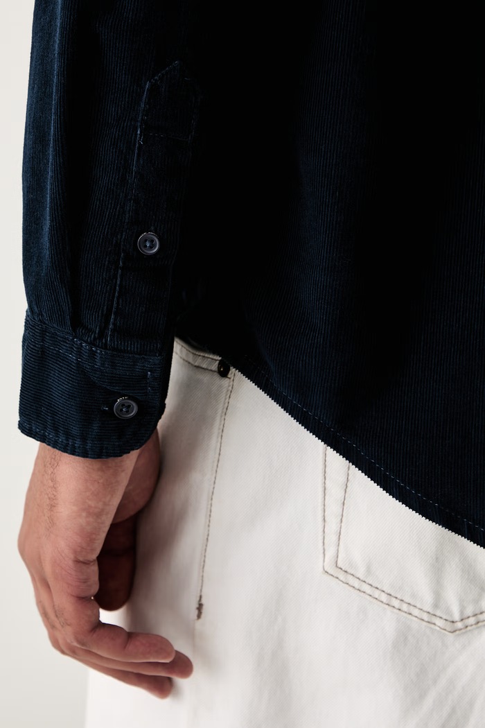 Tommy Jeans košulja za djecu od samta DM0DM23517 mornarsko plava