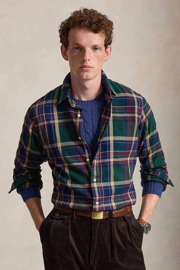 Polo Ralph Lauren Koszula męska bawełniana zielony 710B30152