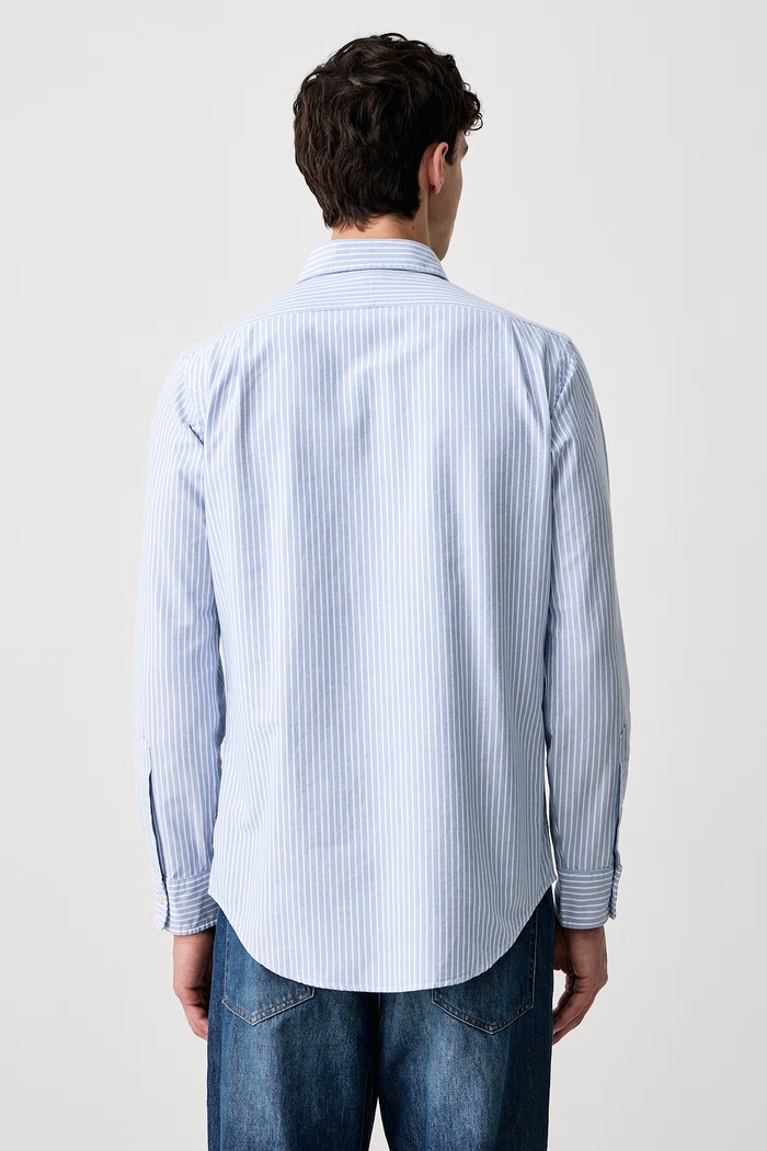 Odzież Polo Ralph Lauren Koszula męska bawełniana 710P00525 niebieski