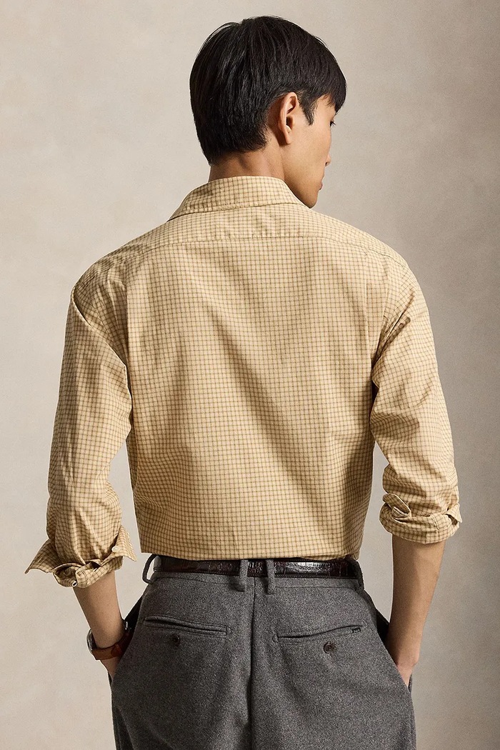 Polo Ralph Lauren koszula męska bawełniana 710B30250 brązowy AW26