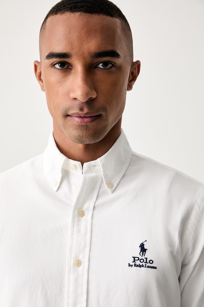 Polo Ralph Lauren koszula męska bawełniana biały 710B30247