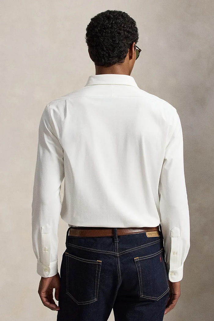 Polo Ralph Lauren Koszula męska z bawełną 710B26145 biały AW26