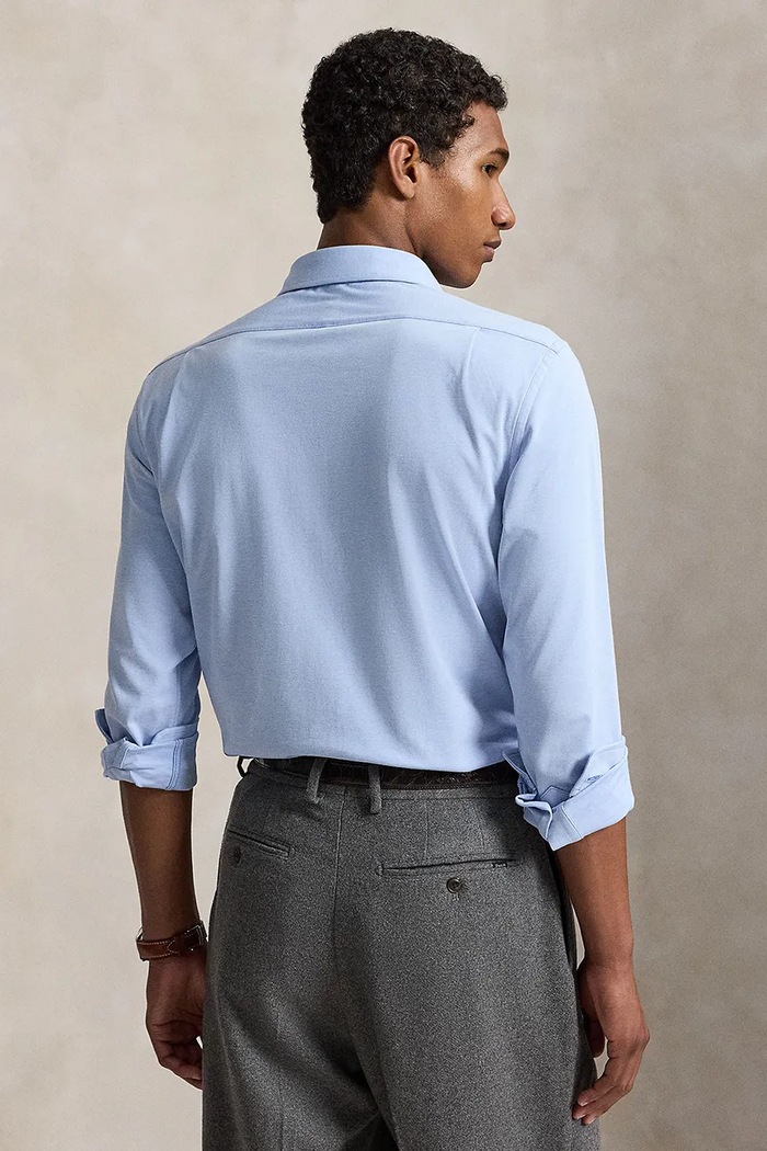 Polo Ralph Lauren Koszula męska z bawełną 710B26145 niebieski AW26