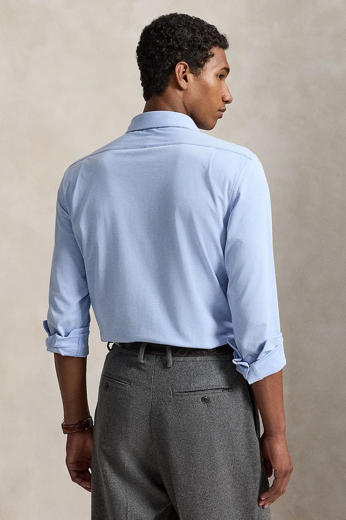 Polo Ralph Lauren Koszula męska z bawełną 710B26145 niebieski AW26