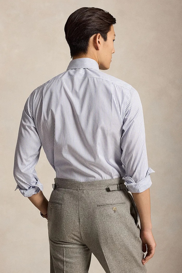 Polo Ralph Lauren Koszula męska bawełniana 712B29902 biały AW26