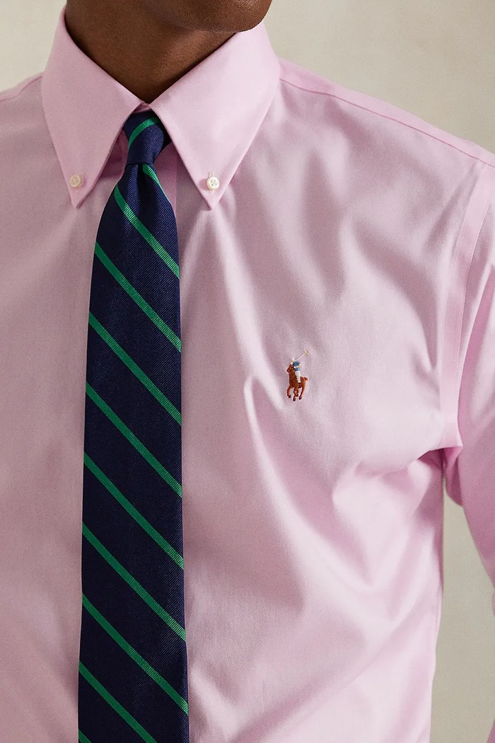 Polo Ralph Lauren koszula męska bawełniana różowy 712968980
