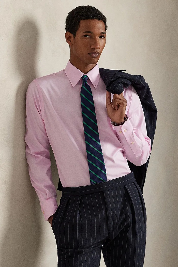 Polo Ralph Lauren koszula męska bawełniana 712968980 różowy