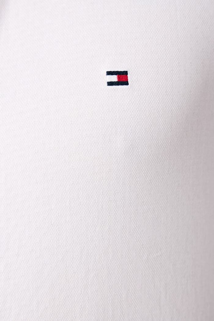 Πουκάμισο ανδρικό βαμβακερό Tommy Hilfiger λευκό MW0MW44570