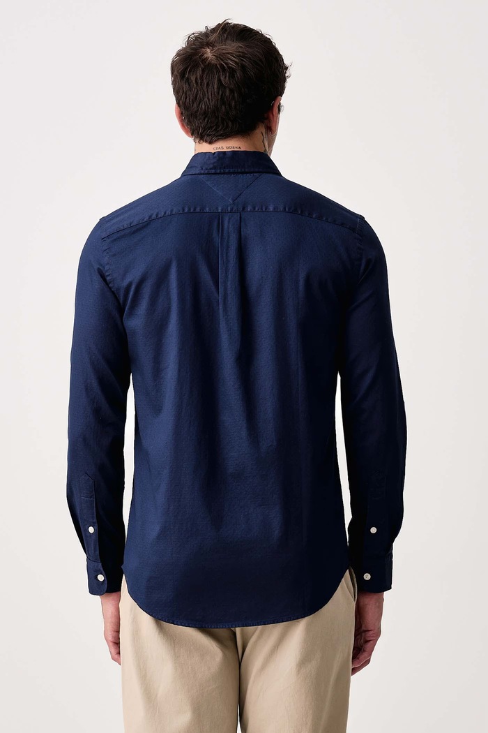 Odzież Tommy Hilfiger Koszula męska bawełniana MW0MW44570 granatowy