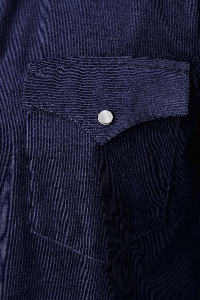 Πουκάμισο ανδρικό κοτλέ Tommy Hilfiger σκούρο μπλε MW0MW45647