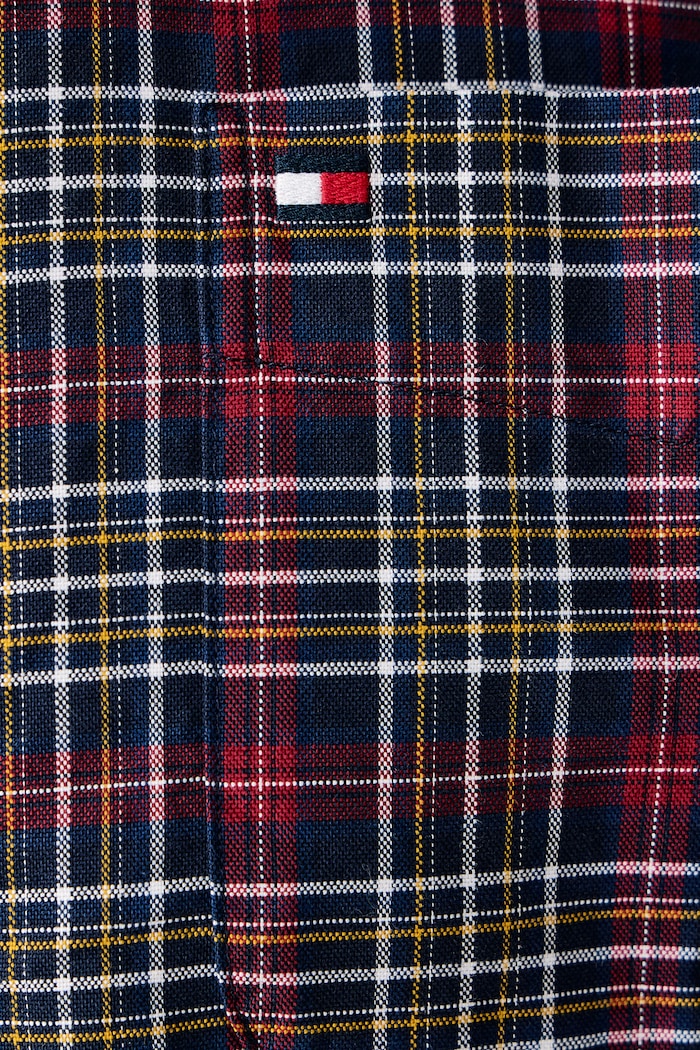 Košulja za muškarce od pamuka Tommy Hilfiger mornarsko plava MW0MW44620