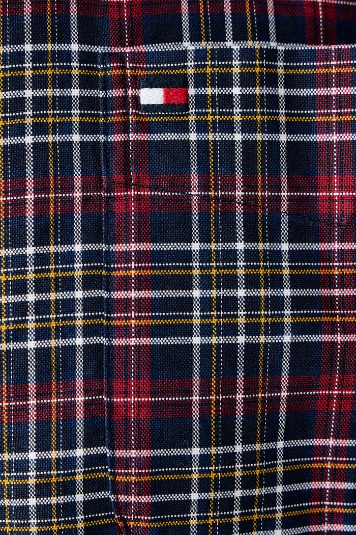 Košulja za muškarce od pamuka Tommy Hilfiger mornarsko plava MW0MW44620