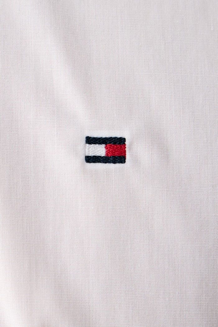 Koszula męska z bawełną Tommy Hilfiger biały MW0MW45307