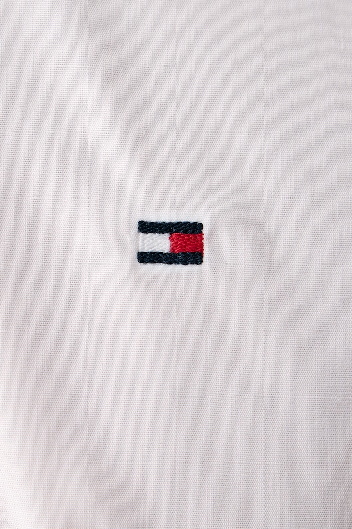 Koszula męska z bawełną Tommy Hilfiger biały MW0MW45307