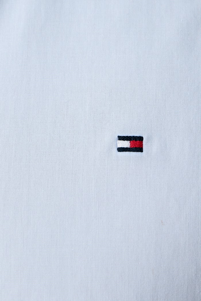 Πουκάμισο ανδρικό με βαμβάκι Tommy Hilfiger μπλε MW0MW45307