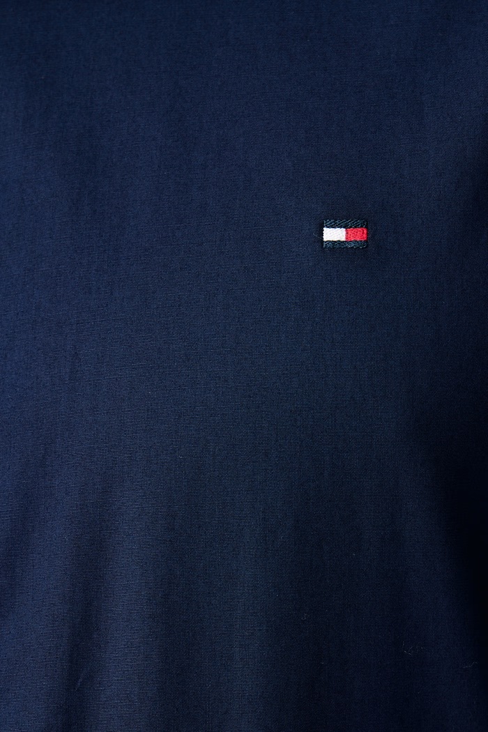 Koszula męska z bawełną Tommy Hilfiger granatowy MW0MW45307