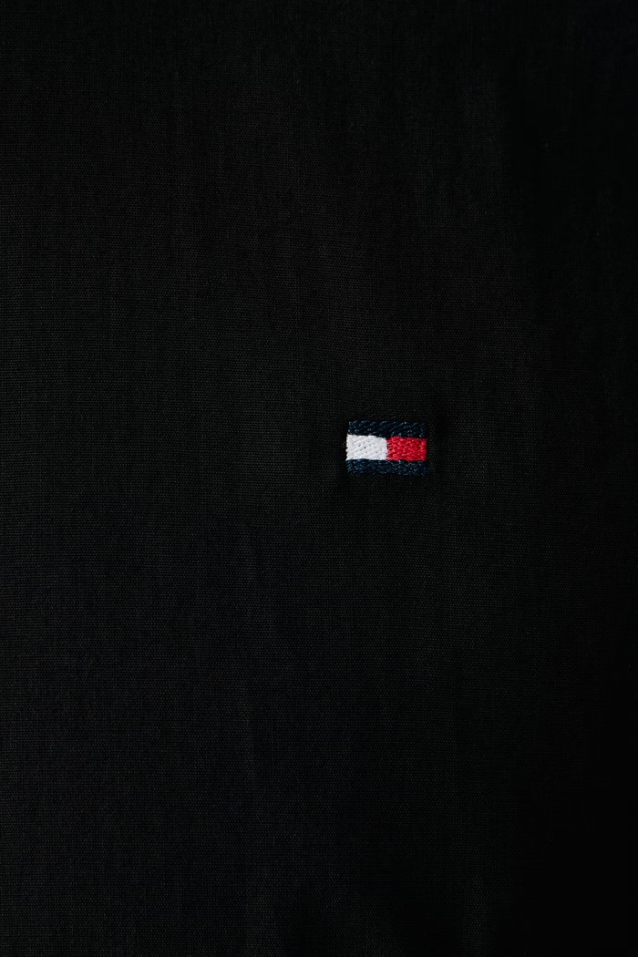 Koszula męska z bawełną Tommy Hilfiger czarny MW0MW45307