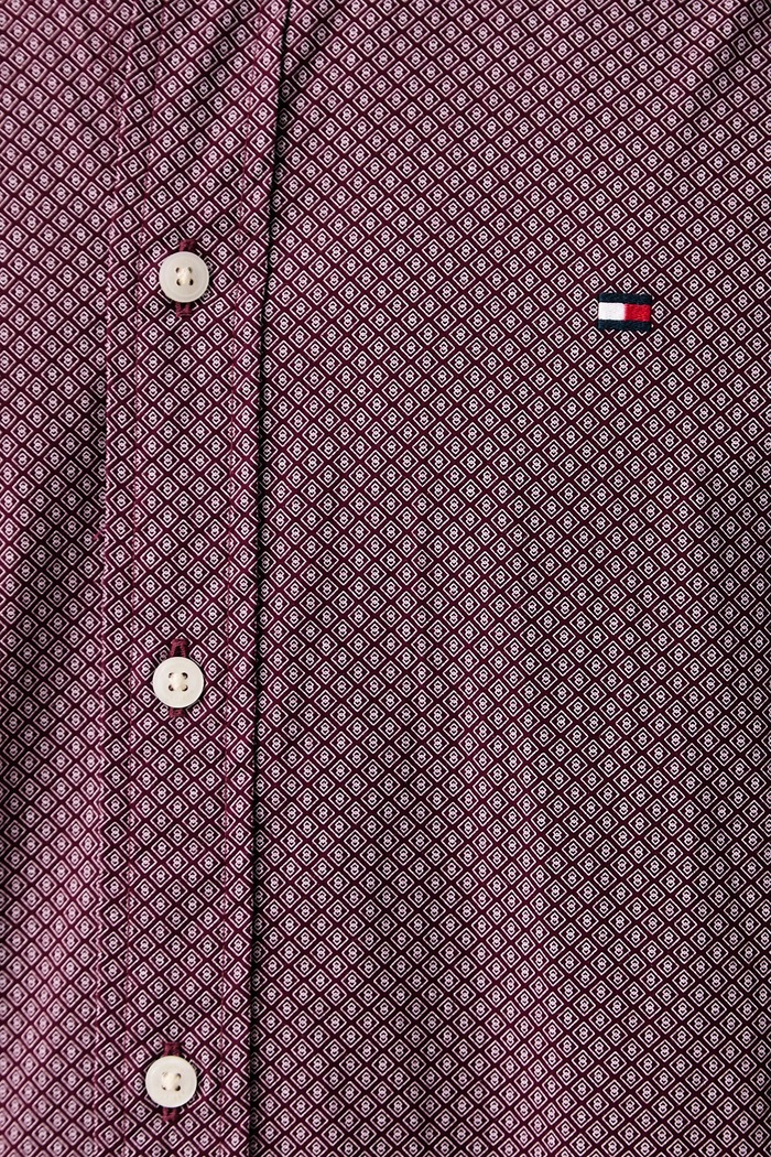Tommy Hilfiger košeľa pánska bavlnená MW0MW44580 burgundské