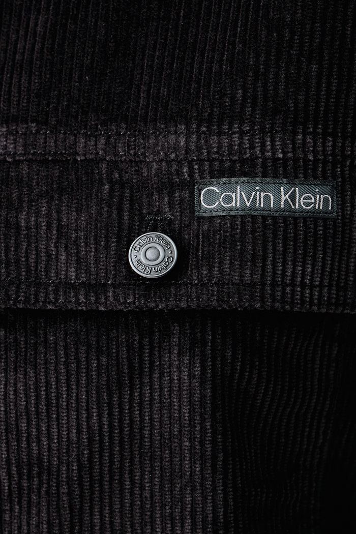 Košeľa pánska menčestrová Calvin Klein Jeans čierna LV04RH115G