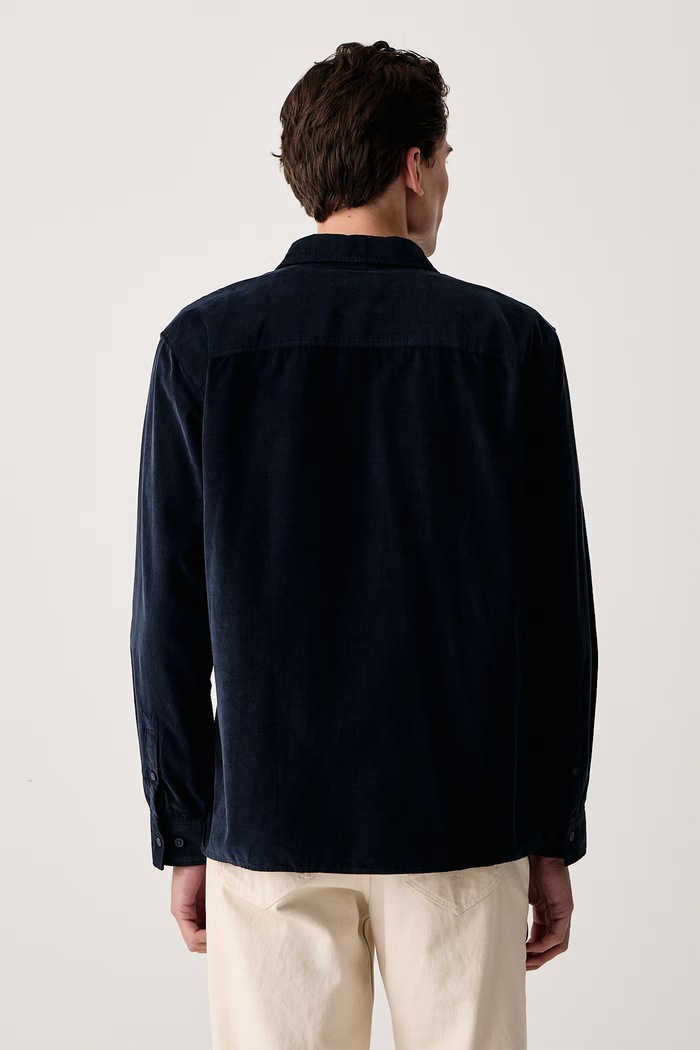 Odjeća Calvin Klein Jeans Košulja za žene od samta LV04RH114G mornarsko plava