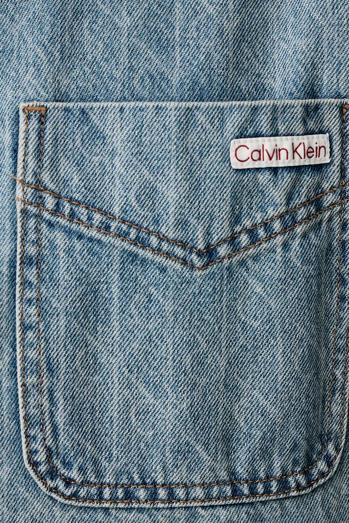 Košeľa dámska rifľová Calvin Klein Jeans modrá LV04RH916G