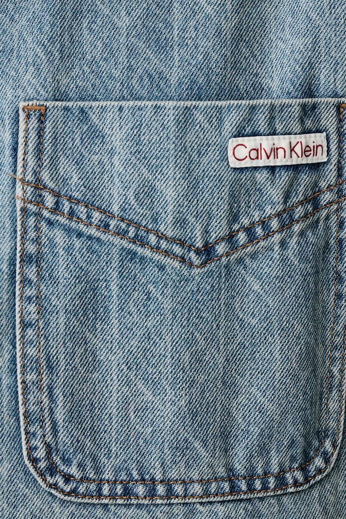 Košeľa dámska rifľová Calvin Klein Jeans modrá LV04RH916G