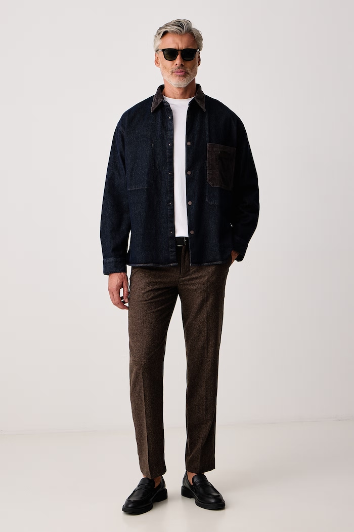 Armani Exchange Рубашка для мужчин из денима XM003402.AF27235 голубой AW26