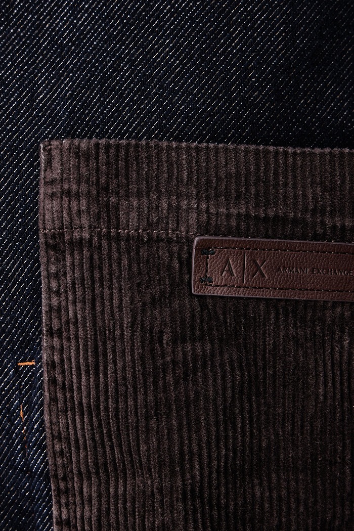 Рубашка для мужчин из денима Armani Exchange голубой XM003402.AF27235