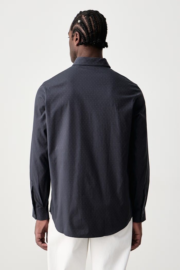 Odzież Armani Exchange Koszula męska bawełniana XM003384.AF28566 granatowy