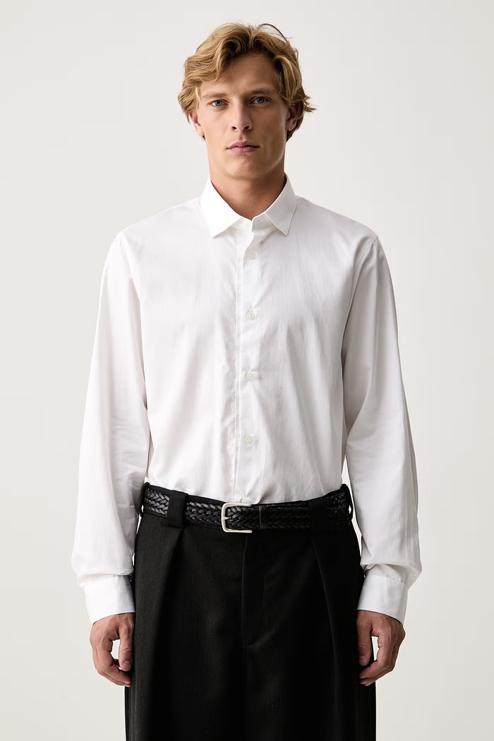 Armani Exchange Риза мъжка от памук бял XM003251.AF27110