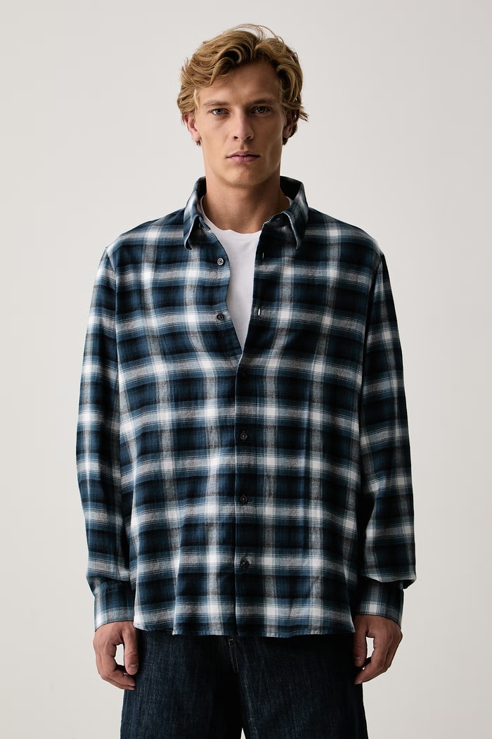 Armani Exchange Рубашка для мужчин из хлопка тёмно-синий XM003246.AF27113