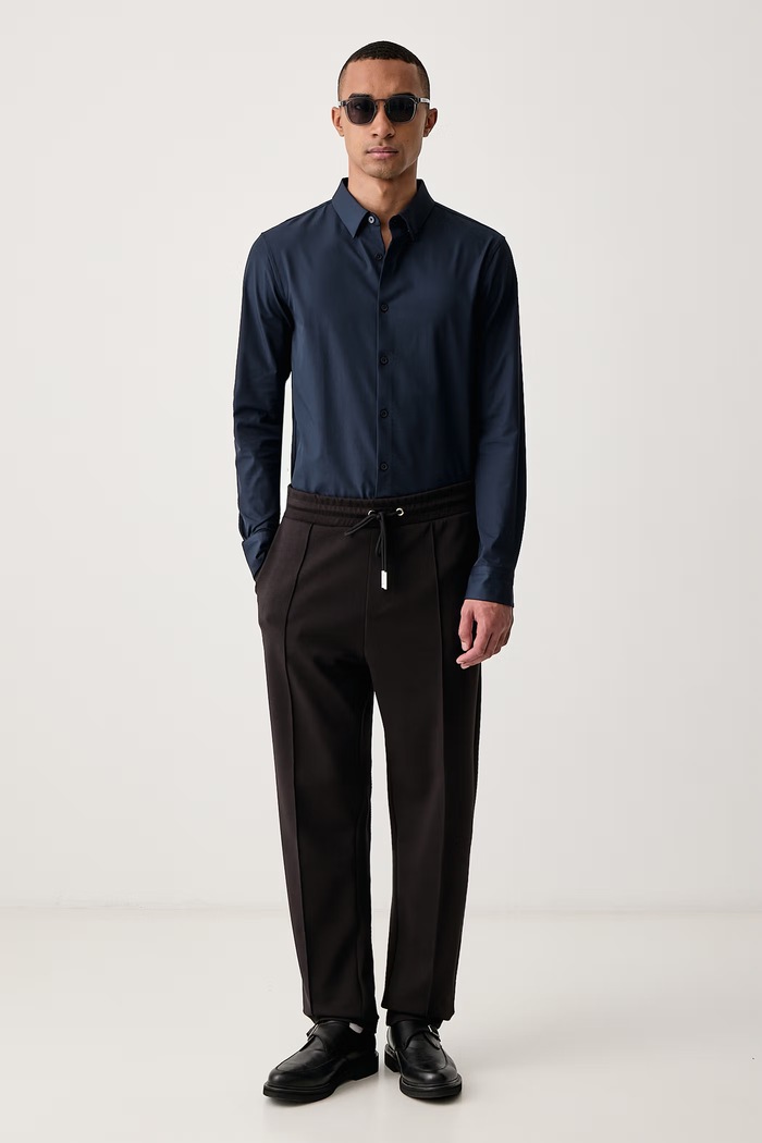 Calvin Klein Košeľa pánska LV04LF132G tmavomodrá AW26