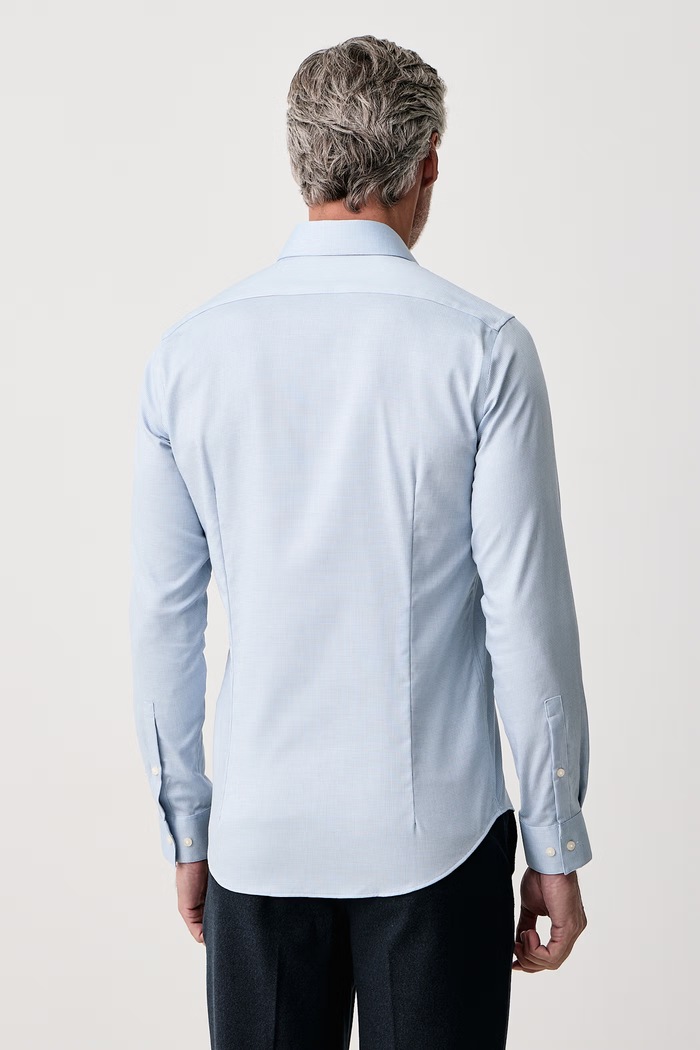 Odjeća Calvin Klein Non-iron košulja za muškarce s pamukom LV019EU157 plava