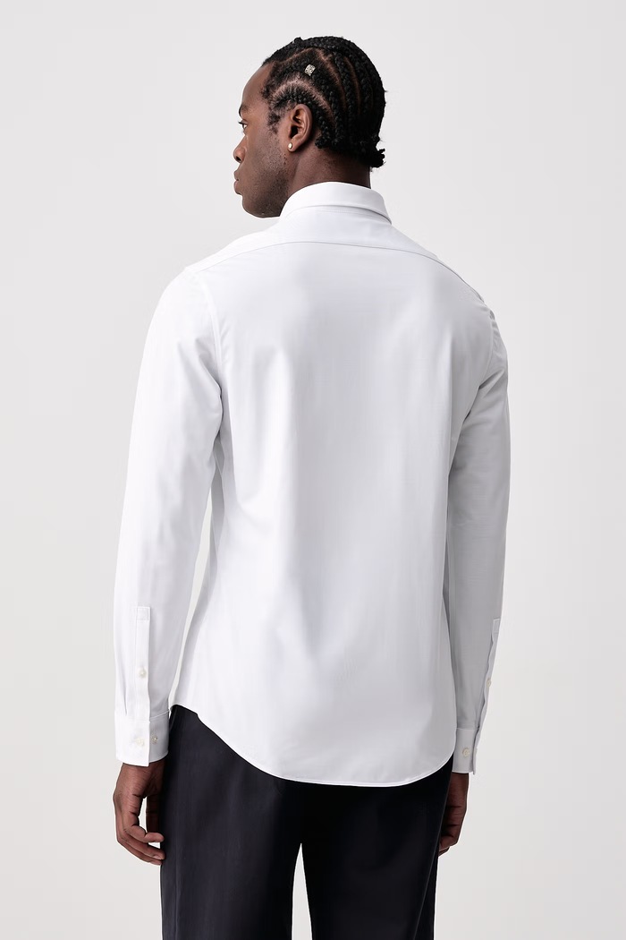Odzież Calvin Klein Koszula męska z bawełną LV019EU146 biały