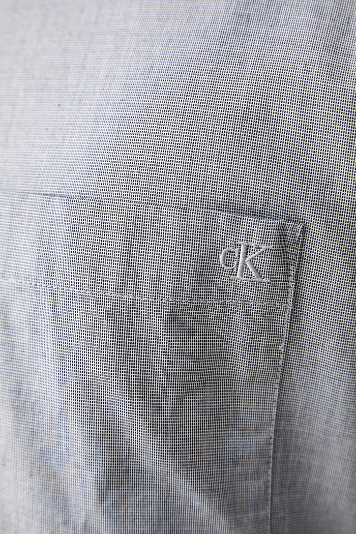 Calvin Klein koszula męska bawełniana LV04LH111G granatowy
