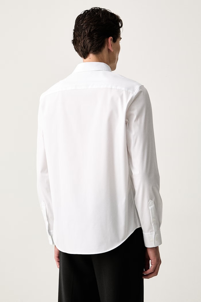 Odzież Calvin Klein koszula męska z bawełną LV04LH105G biały
