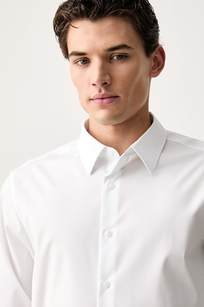 Calvin Klein koszula męska z bawełną biały LV04LH105G
