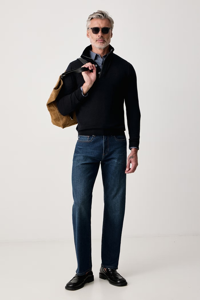 Calvin Klein Koszula męska z bawełną LV04LH105G niebieski AW26