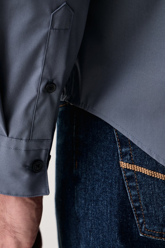 Košulja za muškarce s pamukom Calvin Klein plava LV04LH105G