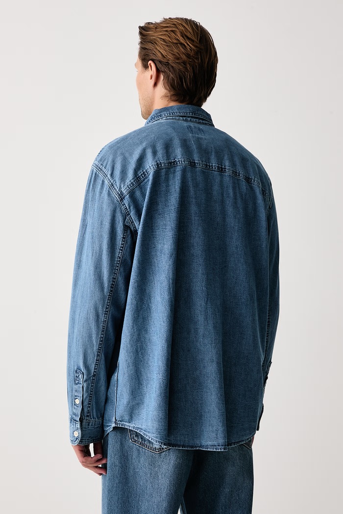 Abbigliamento Levi's Camicia da uomo in jeans MARIPOSA WORKER 0085D.0002 blu