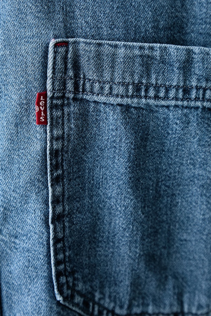 Camicia da uomo in jeans MARIPOSA WORKER Levi's blu 0085D.0002