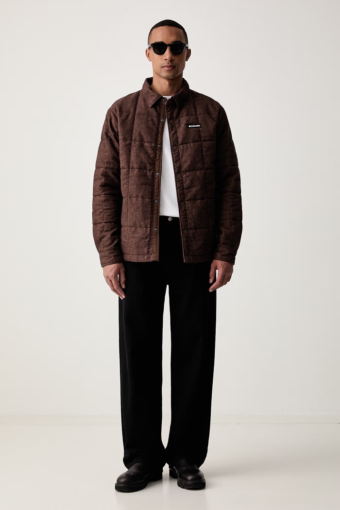 Columbia kurtka pikowana męska bawełniana Landroamer 2173741 brązowy AW26