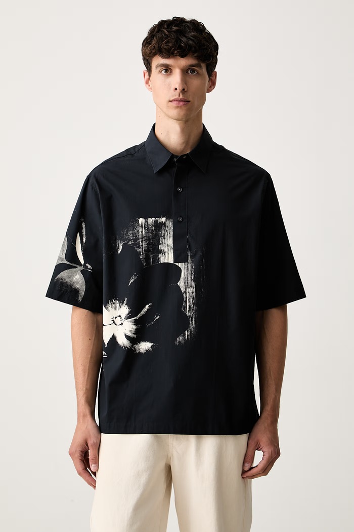 Armani Exchange koszula męska bawełniana granatowy XM003546.AF10255