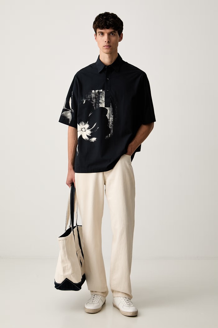Armani Exchange koszula męska bawełniana XM003546.AF10255 granatowy AW26