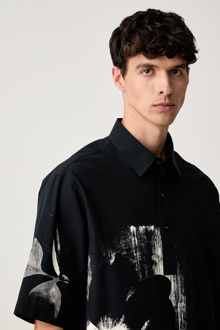 Armani Exchange koszula męska bawełniana granatowy XM003546.AF10255