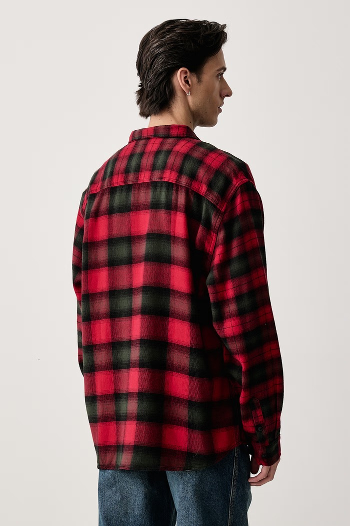 Ρούχα Vans Πουκάμισο ανδρικό βαμβακερό Lawson Mixed Plaid VN000U54IZQ1 κόκκινο