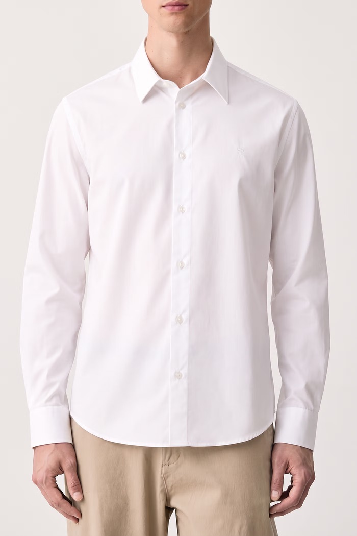 Koszula męska bawełniana Trussardi 5050N000092N biały