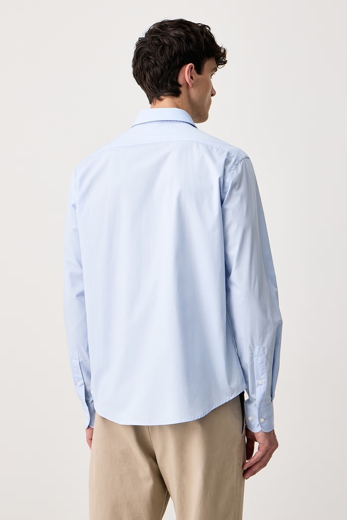 Odzież Trussardi Koszula męska bawełniana 5050N000092N niebieski